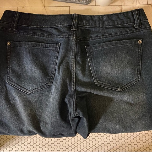 Mossimo Indigo Skinny Jeans with Thigh Fade - Picture 4 of 5